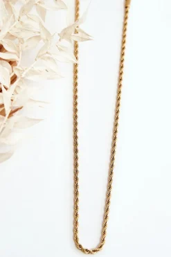 Naszyjniki>Glam Chic Damski Łańcuszek Typu Singapur Złoty
