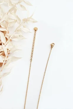Online Glam Chic Damski Łańcuszek Z Modnymi Zawieszkami Złoty