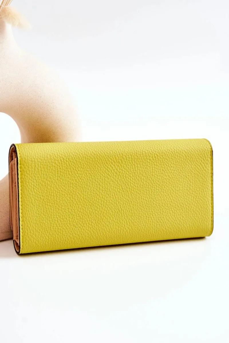 Discount Nobo Damski Duży Portfel Skórzany M0123-C002 Żółty