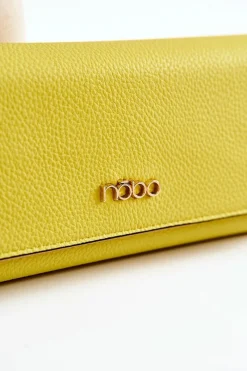 Discount Nobo Damski Duży Portfel Skórzany M0123-C002 Żółty