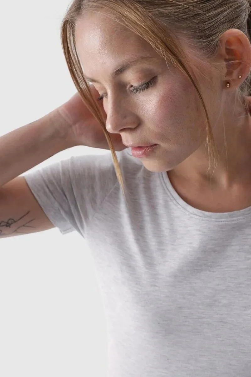 Online Damski Gładki T-Shirt Z Logo WMM00TTSHF1845-27M Damskie T-Shirty Damskie|Odzież 4F