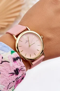 Giorgio&Dario Damski Gumowy Zegarek Różowy