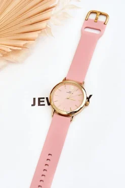 Giorgio&Dario Damski Gumowy Zegarek Różowy