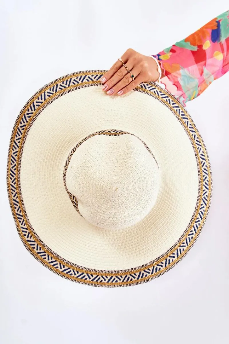 Sale Damski Kapelusz Na Lato Beżowy Sabrina Okrycia Głowy