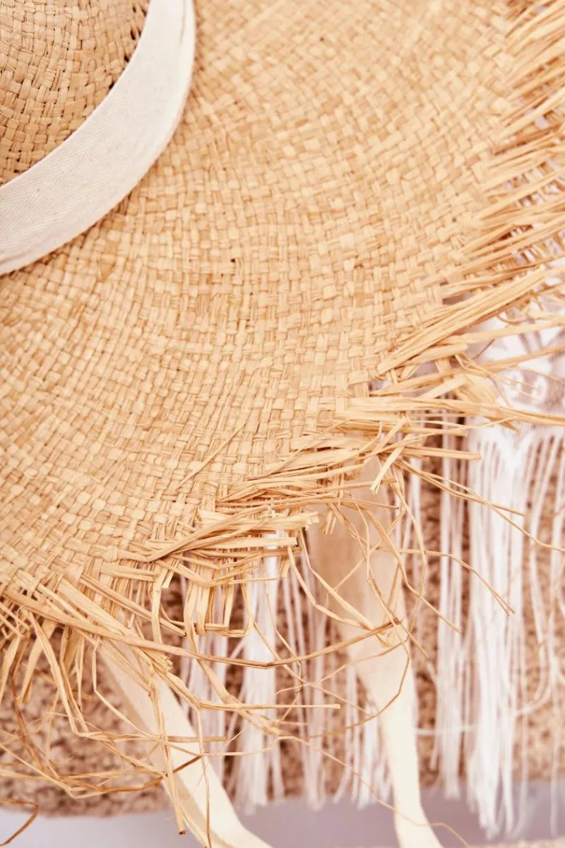 Okrycia Głowy>Boto Damski Kapelusz Słomkowy Beżowy Talia