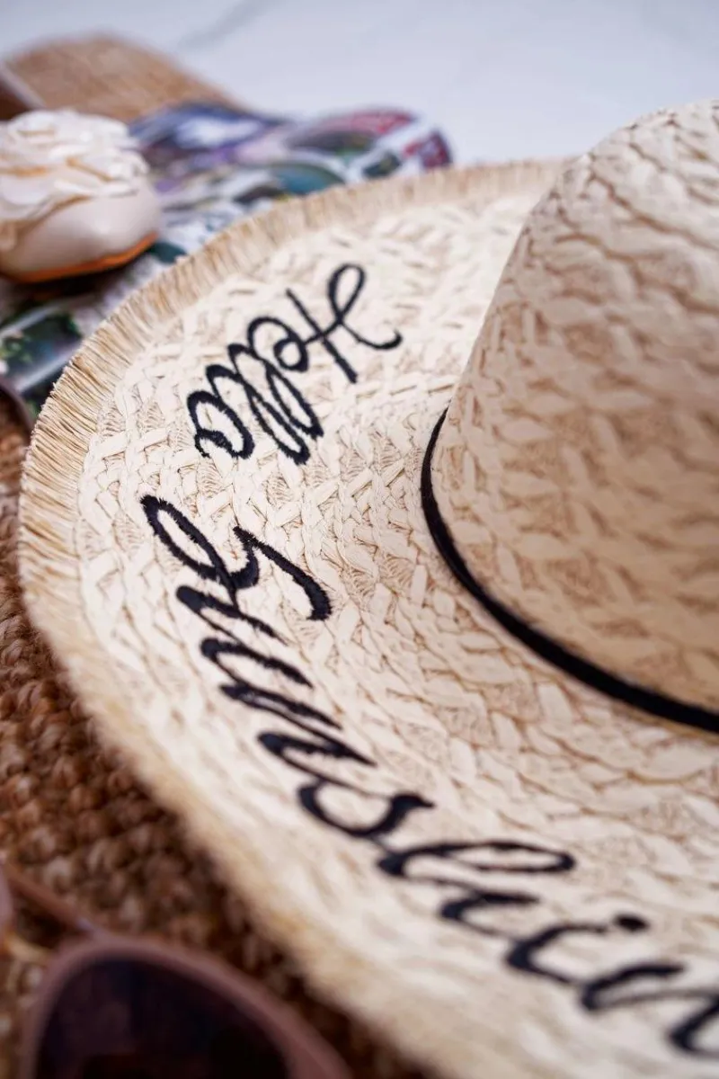 Best Boto Damski Kapelusz Słomkowy Słomiany kolor Sunshine