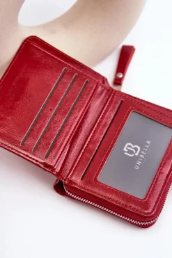 Best Boto Damski Lakierowany Portfel Portmonetka Z Ekoskóry Czerwony Zalirna