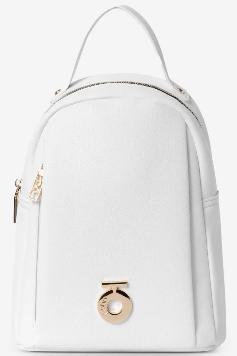 Hot Nobo Damski Mały Plecak Z Eko Skóry BAGP230-K000 Biały