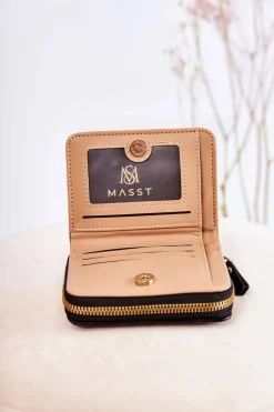 Best Damski Mały Portfel Z Ozdobą Czarny Sanchos Portfele