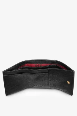 Nobo Damski Mały Portfel Ze Skóry Naturalnej NPUR-LR110-C020 Czarny