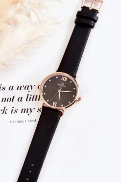 Best Giorgio&Dario Damski Modny Zegarek Na Pasku Czarny