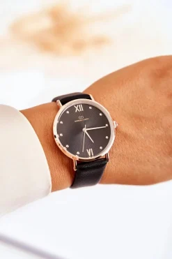 Best Giorgio&Dario Damski Modny Zegarek Na Pasku Czarny