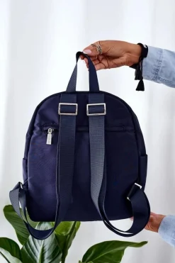 Best Damski Plecak Big Star II574043 Granatowy Plecaki