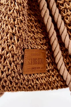 Best Big Star Shoes Damski Plecak Worek Big Star JJ574105 Beżowy