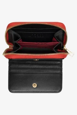 Best Nobo Damski Portfel Ze Skóry Naturalnej Zwierzęcy Wzór Mały NPUR-LR0020-C005 Czerwony