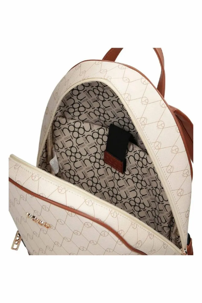 Sale Nobo Damski Skórzany Plecak M0440-CM00 Jasnobeżowy
