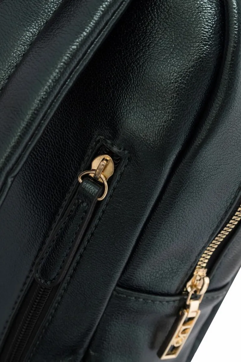 Clearance Damski Skórzany Plecak NBAG-R3083-C008 Ciemnozielony Plecaki|Torebki Nobo