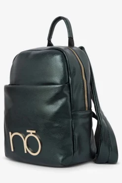 Clearance Damski Skórzany Plecak NBAG-R3083-C008 Ciemnozielony Plecaki|Torebki Nobo
