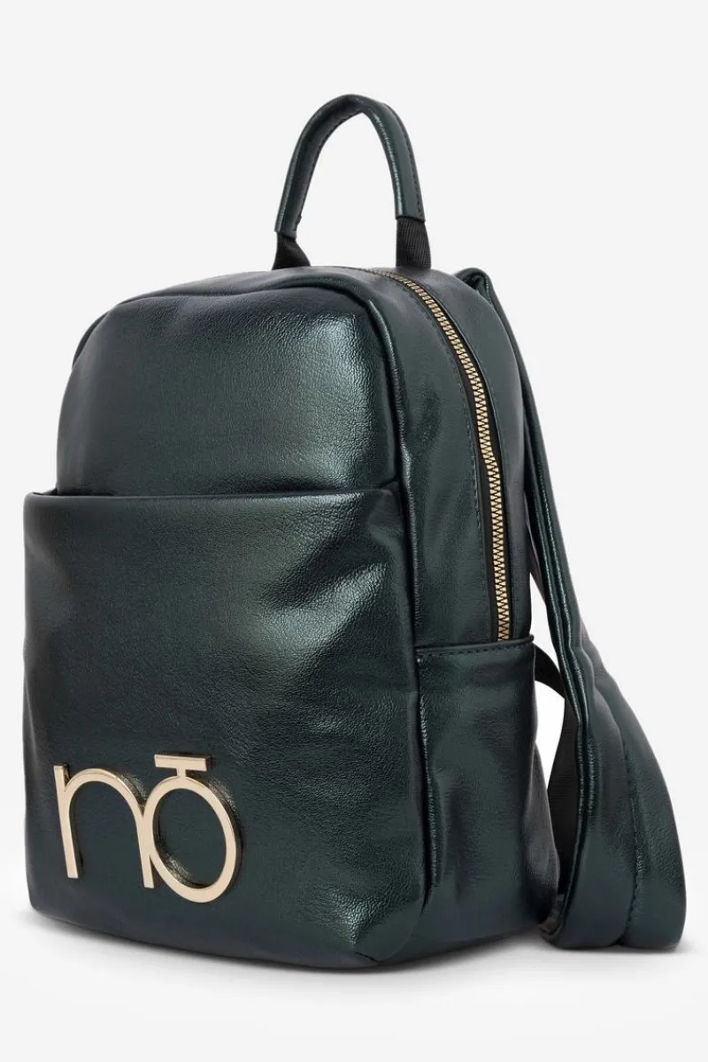 Clearance Damski Skórzany Plecak NBAG-R3083-C008 Ciemnozielony Plecaki|Torebki Nobo