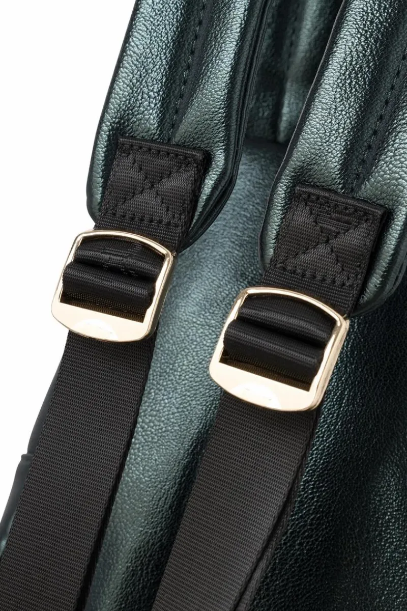 Clearance Damski Skórzany Plecak NBAG-R3083-C008 Ciemnozielony Plecaki|Torebki Nobo