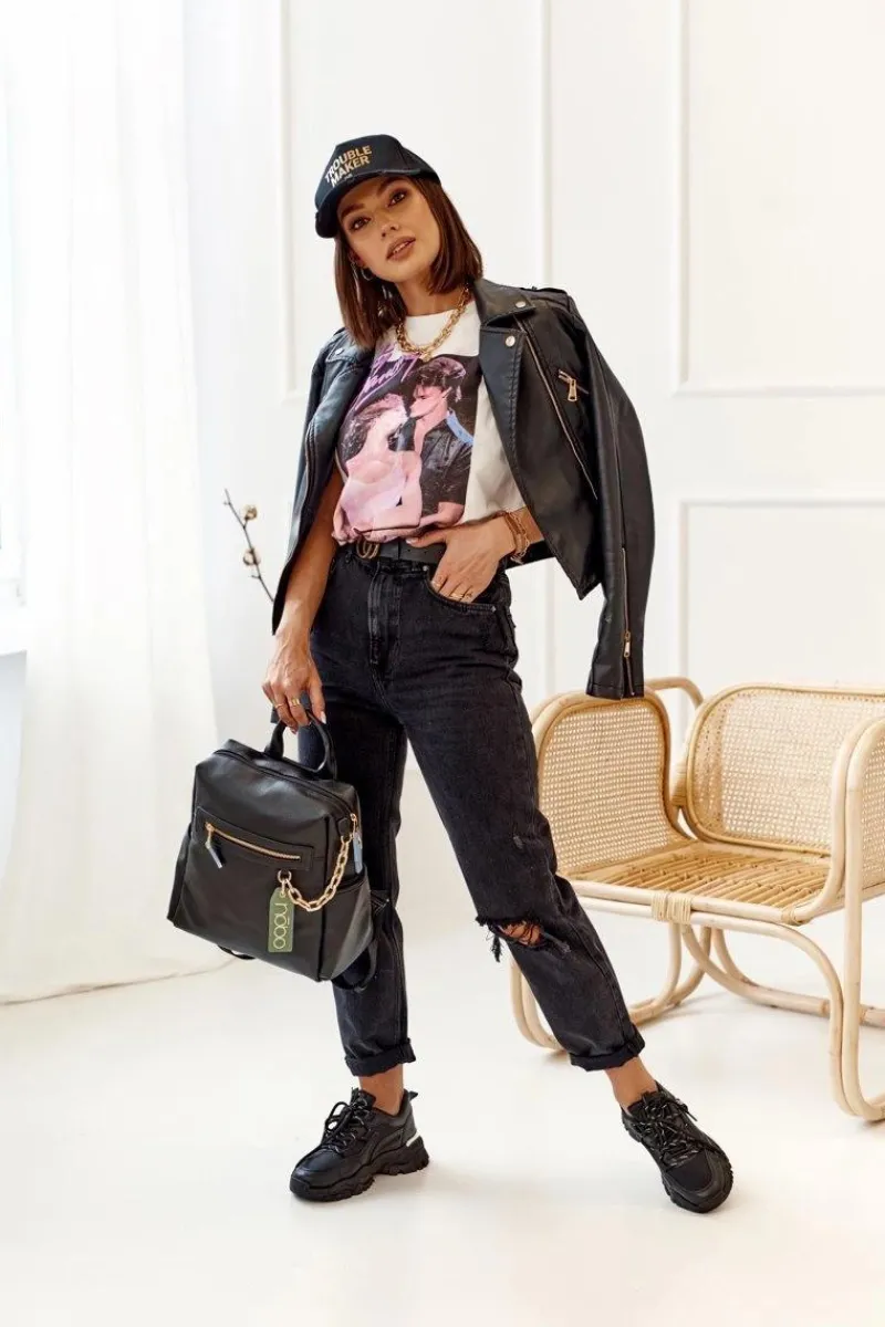 Plecaki|Torebki Nobo>Nobo Damski Skórzany Plecak NBAG-K1800 Czarny