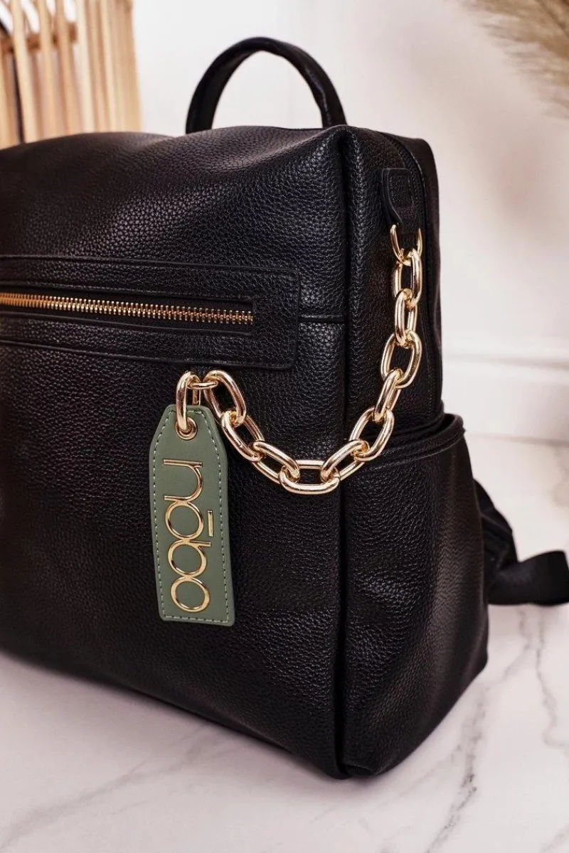 Plecaki|Torebki Nobo>Nobo Damski Skórzany Plecak NBAG-K1800 Czarny