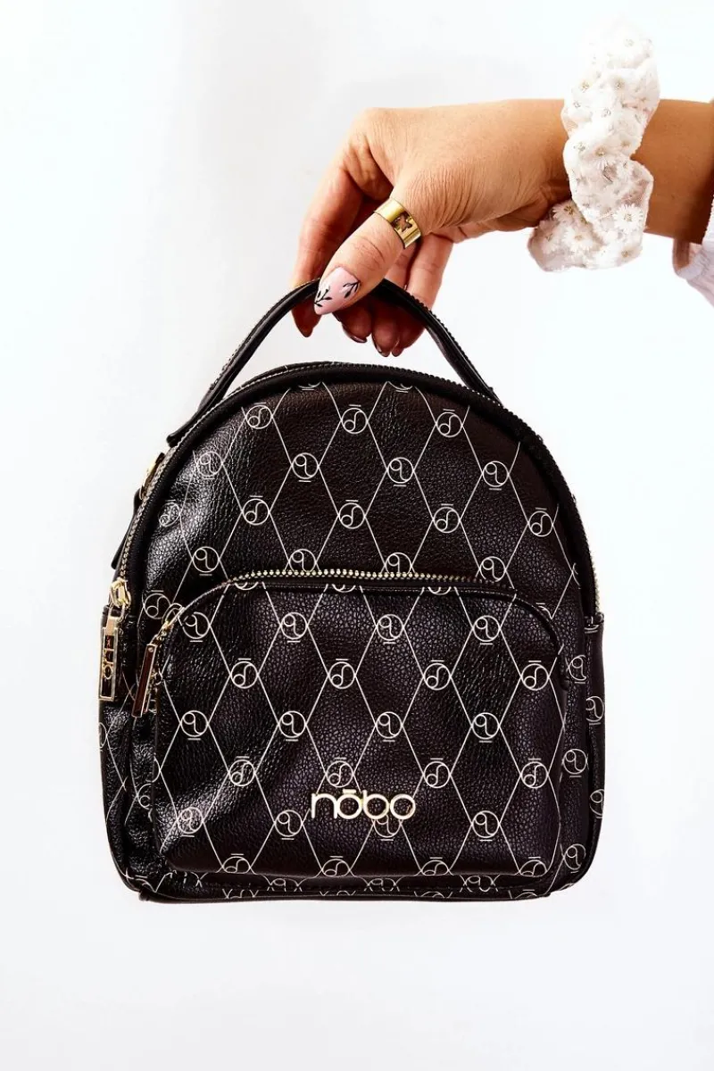 Nobo Damski Skórzany Plecak L1341-C020 Czarny