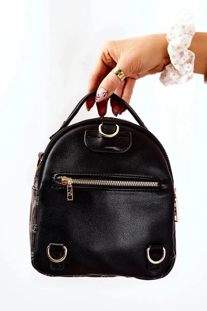 Nobo Damski Skórzany Plecak L1341-C020 Czarny