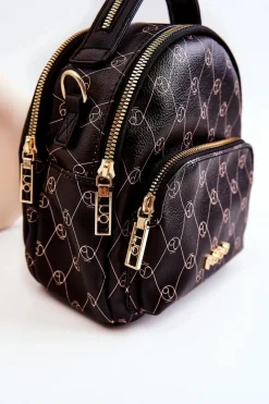 Nobo Damski Skórzany Plecak L1341-C020 Czarny