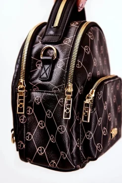 Nobo Damski Skórzany Plecak L1341-C020 Czarny