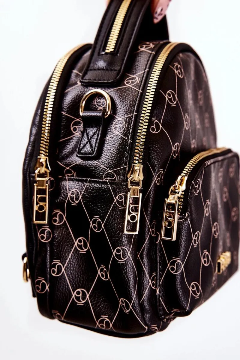 Nobo Damski Skórzany Plecak L1341-C020 Czarny