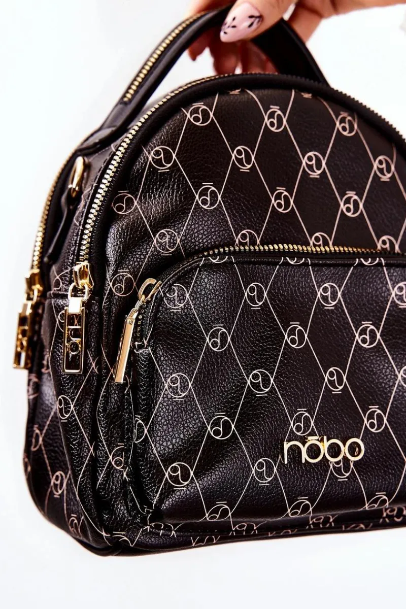 Nobo Damski Skórzany Plecak L1341-C020 Czarny