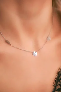 Best Boto Damski Srebrny Naszyjnik Ażurowy Serce Skrzydło Tatyana