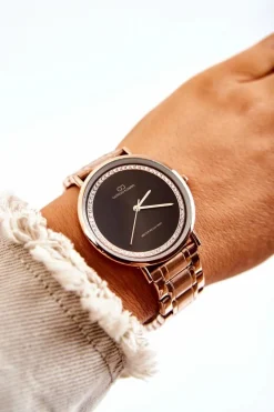 Sale Giorgio&Dario Damski Stalowy Zegarek Giorgio & Dario Z Cyrkoniami Różowe Złoto