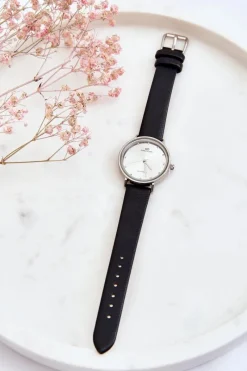 Zegarki>Giorgio&Dario Damski Wodoodporny Analogowy Zegarek Czarno-Srebrny