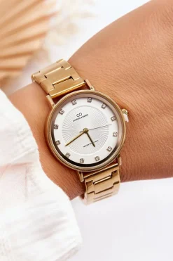 Discount Giorgio&Dario Damski Wodoodporny Zegarek Złoty