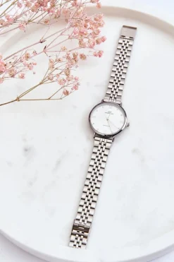 Zegarki>Boto Damski Wodoodporny Zegarek Jasna Tarcza Giorgio&Dario Srebrny