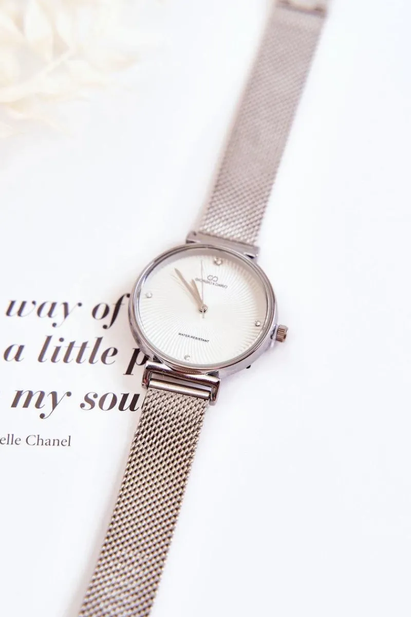 Discount Giorgio&Dario Damski Wodoodporny Zegarek Giorgio & Dario Z Bransoletą Srebrny