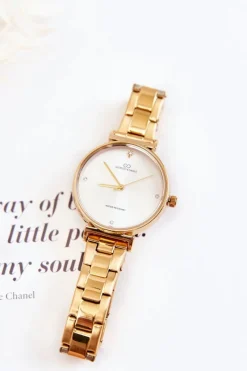 Zegarki>Giorgio&Dario Damski Wodoodporny Zegarek Stalowy Giorgio & Dario Złoty