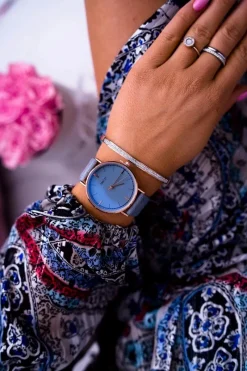 Best Ernest Damski Zegarek Błękitny Belven