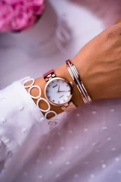 Best Ernest Damski Zegarek Różowe Złoto Minaria