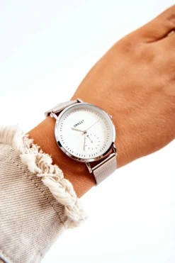 Clearance Ernest Damski Zegarek Srebrny Fermm