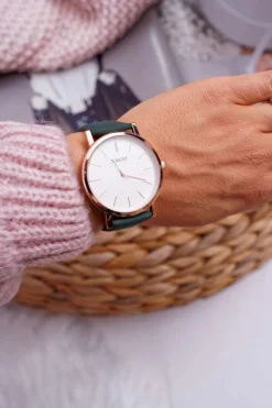 Zegarki>Ernest Damski Zegarek Zielony Vega