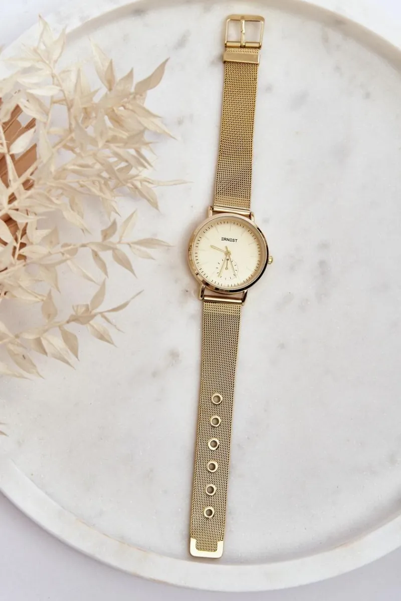 Best Damski Zegarek Złoty Fermm Zegarki