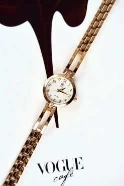 GG Luxe Damski Zegarek Złoty Gumera