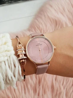 Discount Damski Zegarek Giorgio & Dario Orgeno Brudny Róż Zegarki