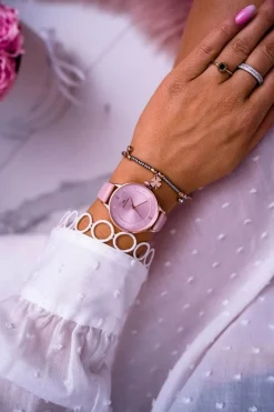 Outlet Damski Zegarek Giorgio & Dario Różowy Yenea Zegarki