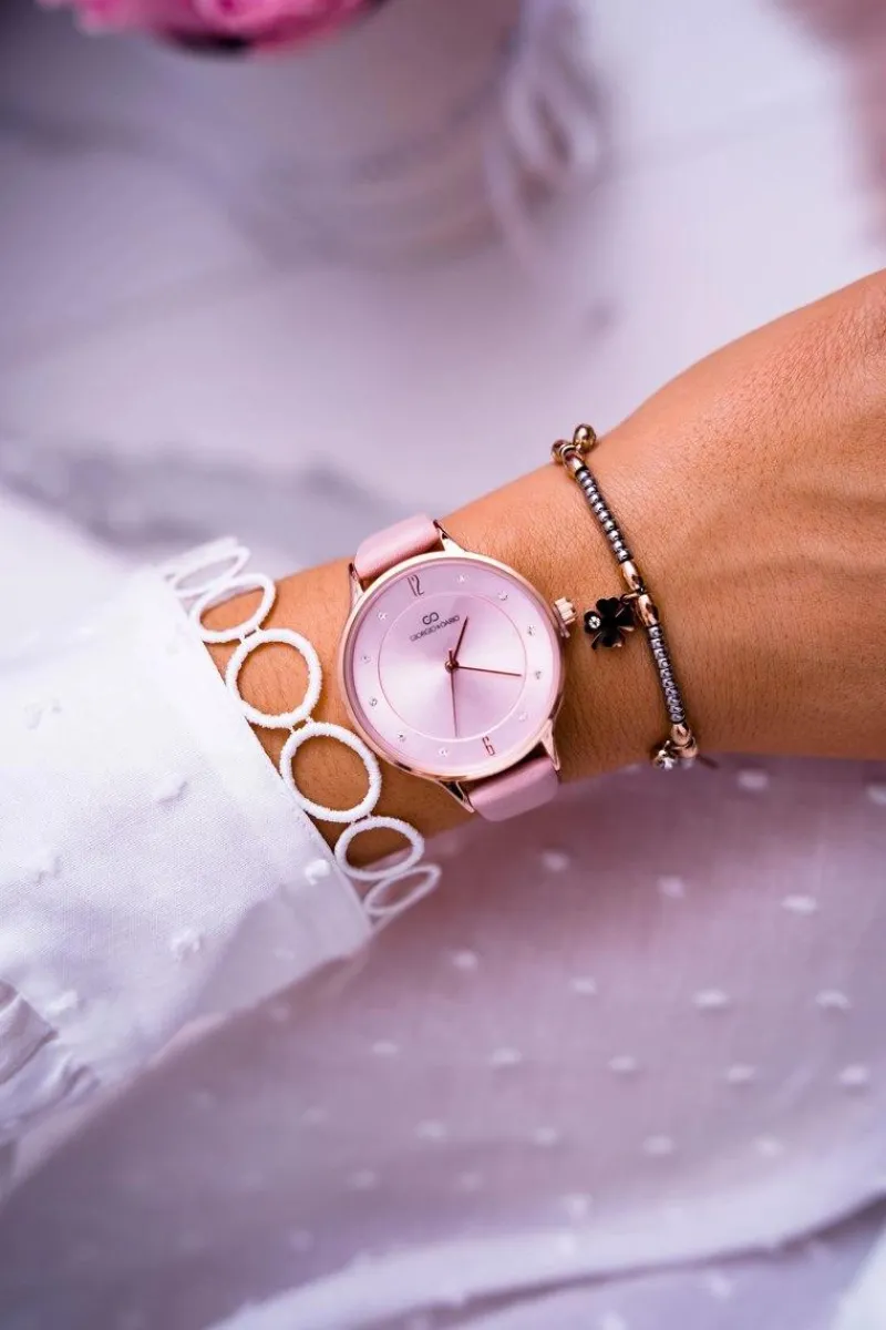 Outlet Damski Zegarek Giorgio & Dario Różowy Yenea Zegarki