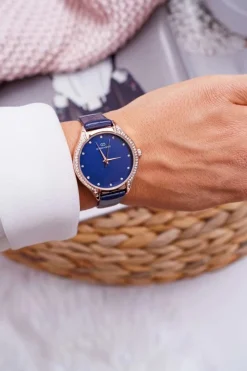 Zegarki>Giorgio&Dario Damski Zegarek Giorgio & Dario z Cyrkoniami Granatowy Prime