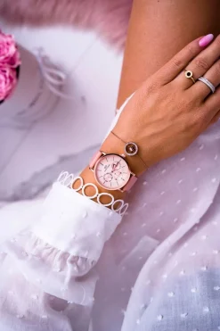 Outlet Damski Zegarek Giorgio & Dario Różowy Ranaha Zegarki